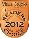 HelpNDoc Bronce en la categoría Visual Studio Magazine Readers Choice 2012