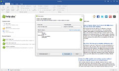 New project wizard to quickly get set up