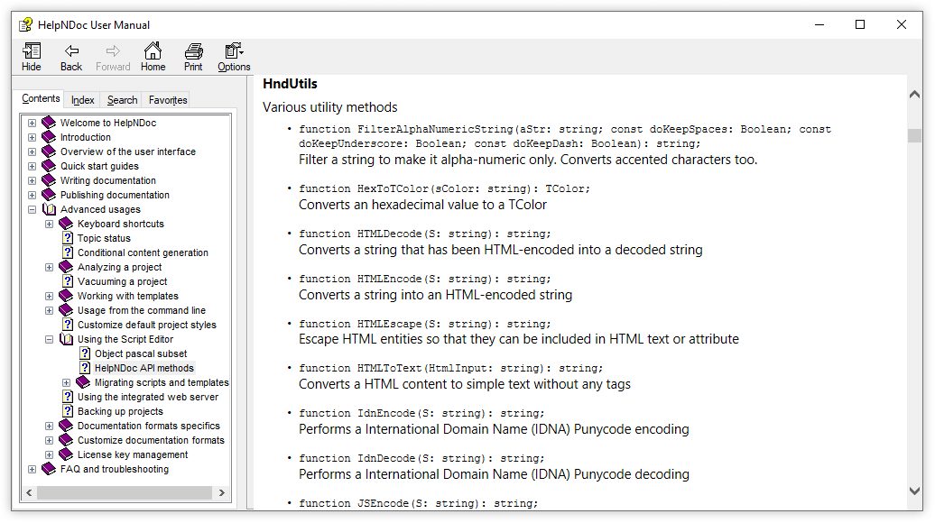 Additional API methods