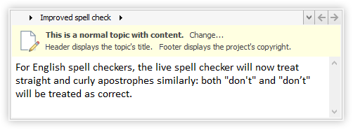 Improved Spell Check