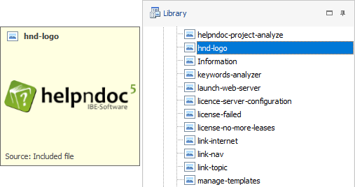 Enhanced and simplified library item management in HelpNDoc 5.7