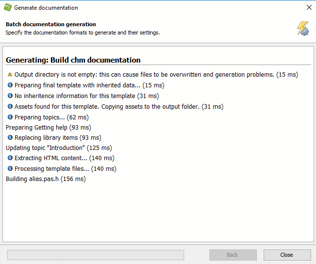 Résumé de création améliorée