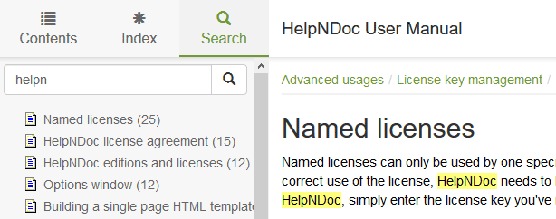 Moteur de recherche HTML améliorés et création de plan de site XML dans HelpNDoc 5.2