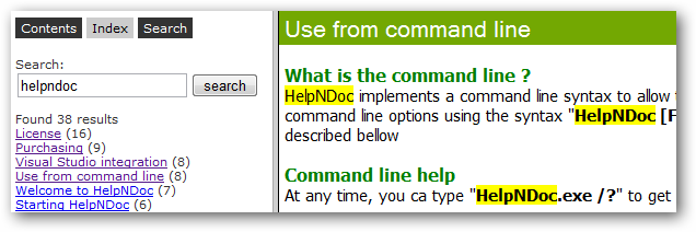 Erweiterte JavaScript Suchmaschine und HTML-Importeur in HelpNDoc 2.4