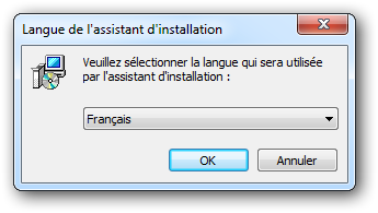 Cuadro de diálogo de instalación en francés de HelpNDoc