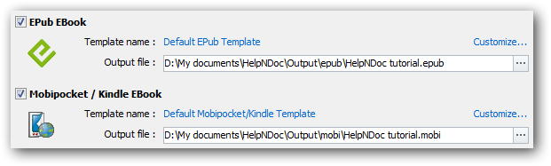Generate EPub, MobiPocket and Kindle eBooks in HelpNDoc 3.5