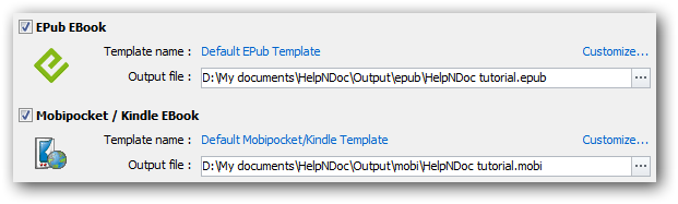 EPub, MobiPocket und Kindle eBooks mit HelpNDoc 3.5 erstellen