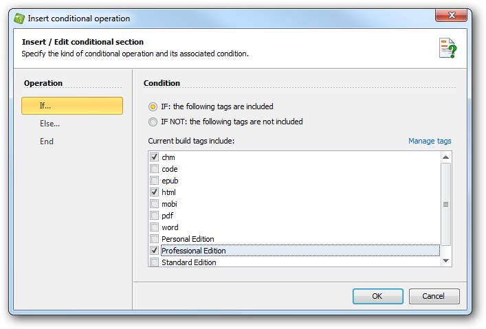 Erstellen Sie verschiedene Versionen Ihrer Dokumentation mit dem neuen bedingungsabhängigen System von HelpNDoc 3.7