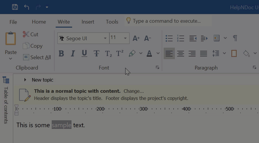 Font selector with search support