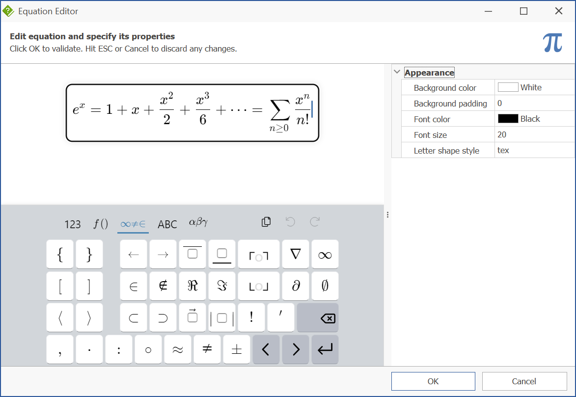 Neues Bibliothekselement für Gleichungen mit integriertem Editor für mathematische Ausdrücke, projektweiter Zeichenanalysator und mehr in HelpNDoc 8.5