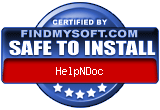 Calificación "seguro de instalar" para HelpNDoc