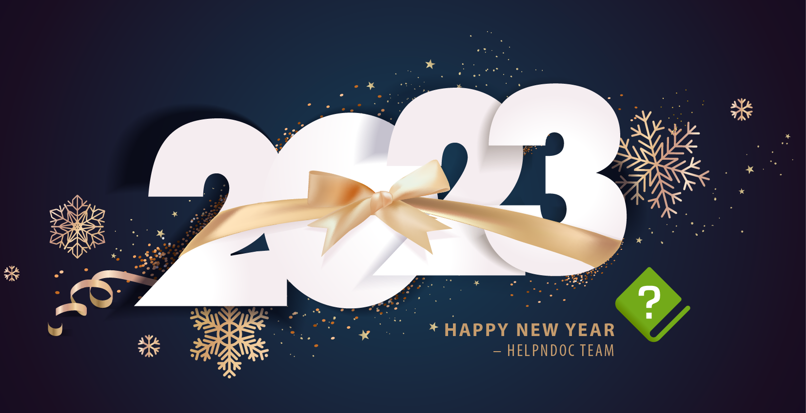 Feliz año nuevo 2023 de parte del equipo de HelpNDoc