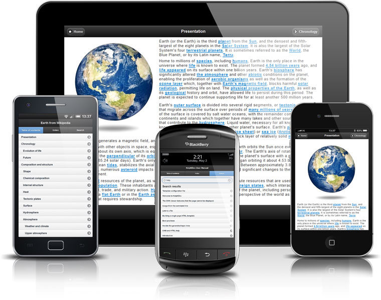 Site web JQuery Mobile pour iPad, iPhone, Android, Blackberry...