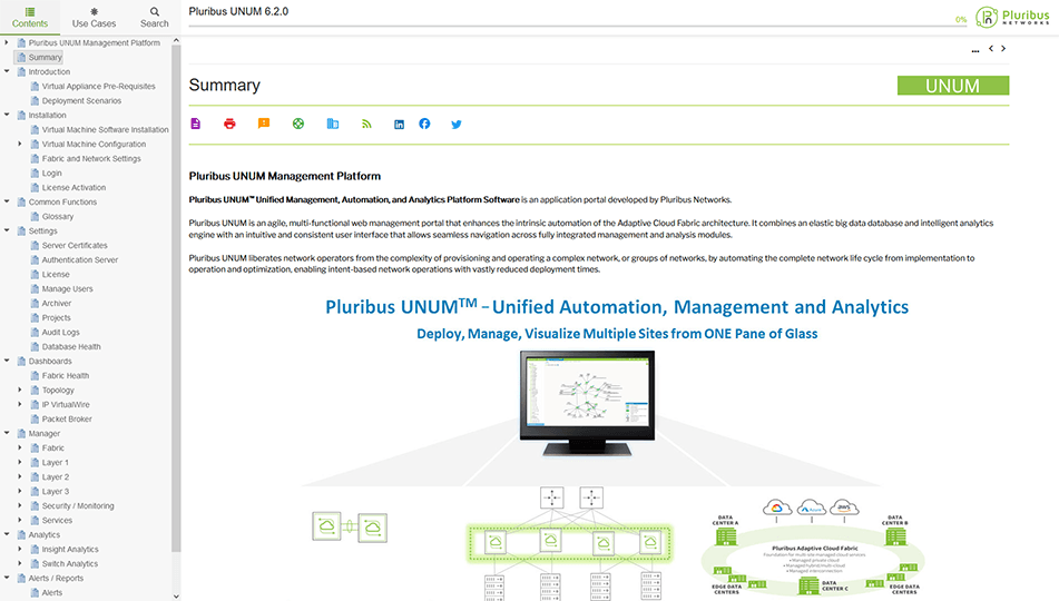 Archivo de ayuda de Pluribus Networks producido con HelpNDoc