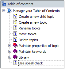 Spelling error in the table of contents tree