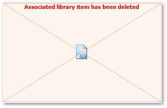 Associated library item has been deleted