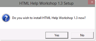 Install Microsoft HTML Help Workshop