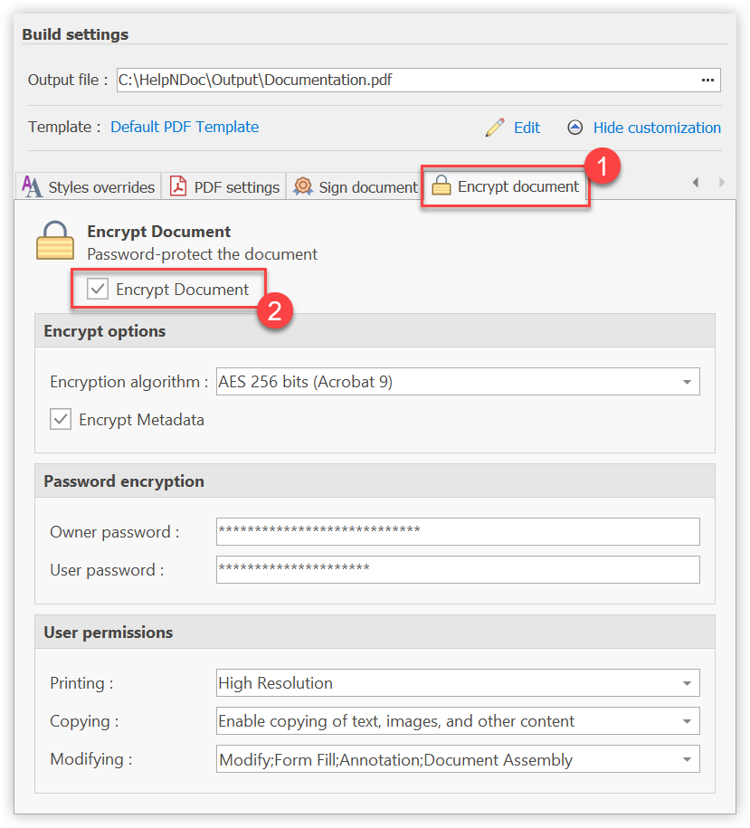 Encrypt password