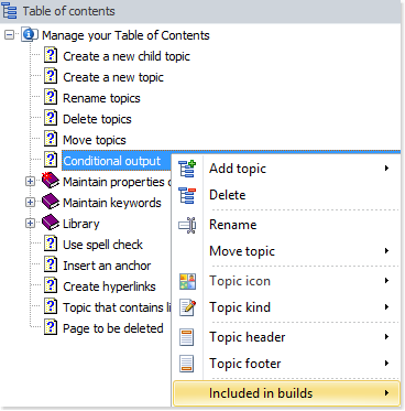 Access the manage build tags window via right click