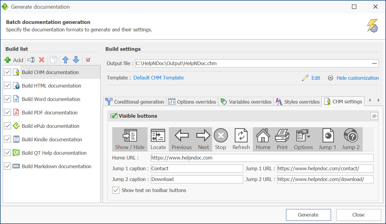 Select modern documentation format [select]