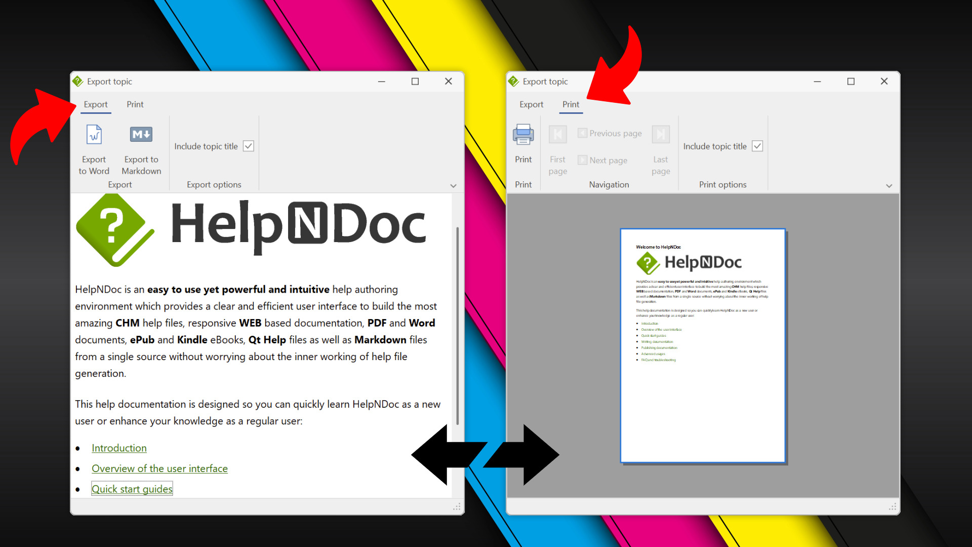 Print and export individual topics [print] [Featured]