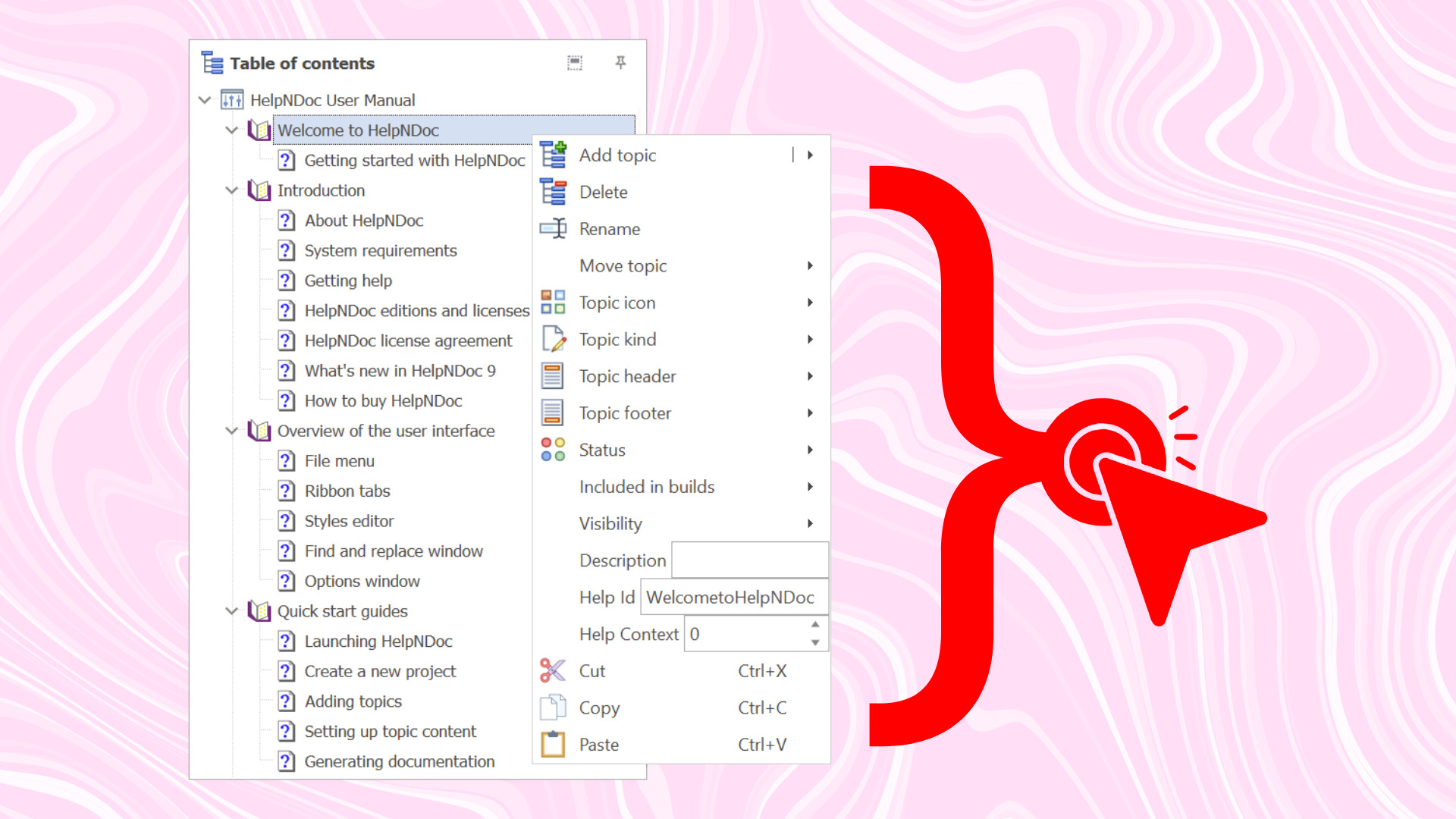 Menu contextuel de la table des matières par clic droit [popup]