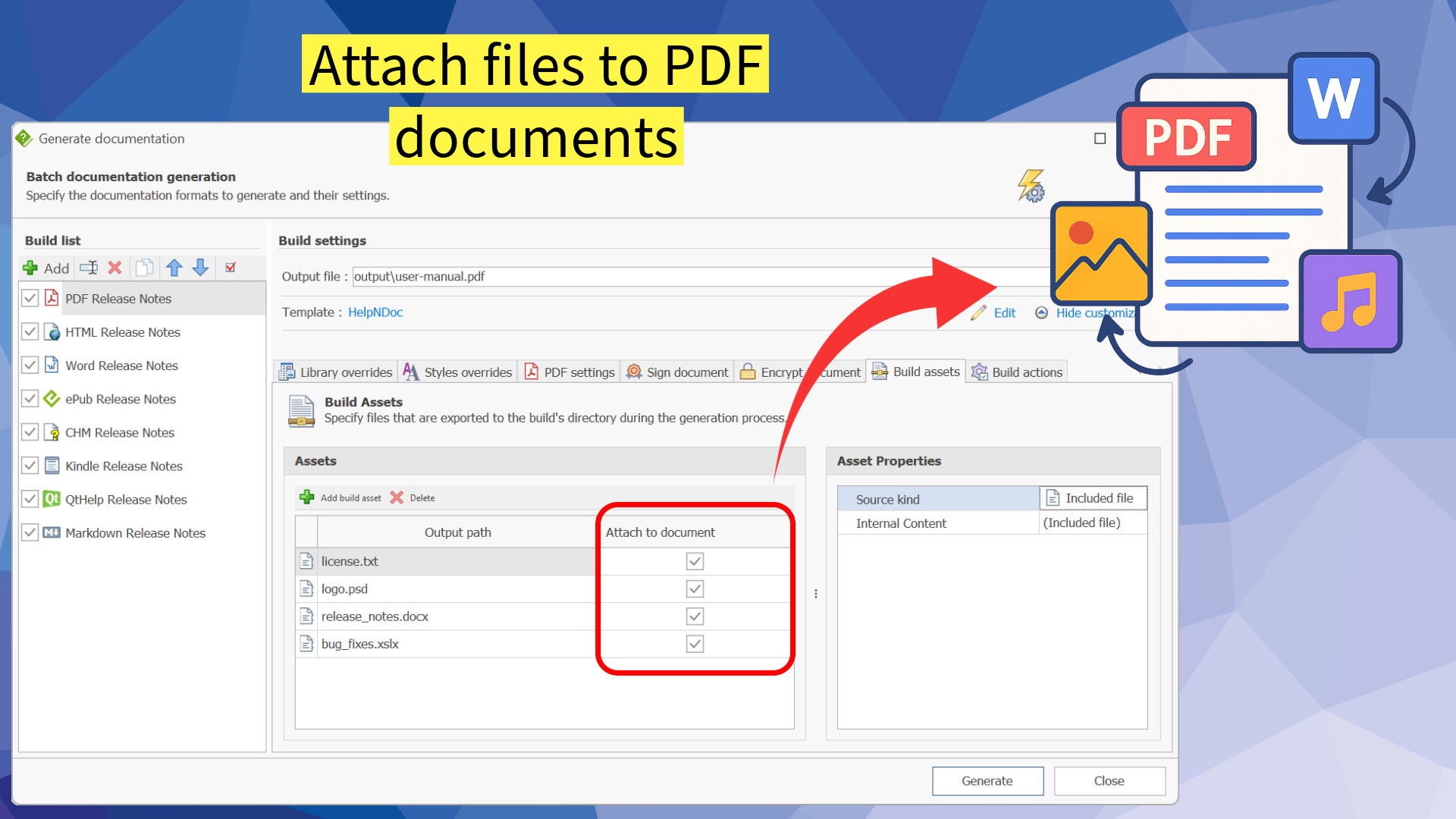 Attach files to PDF documents [attach] [Featured]
