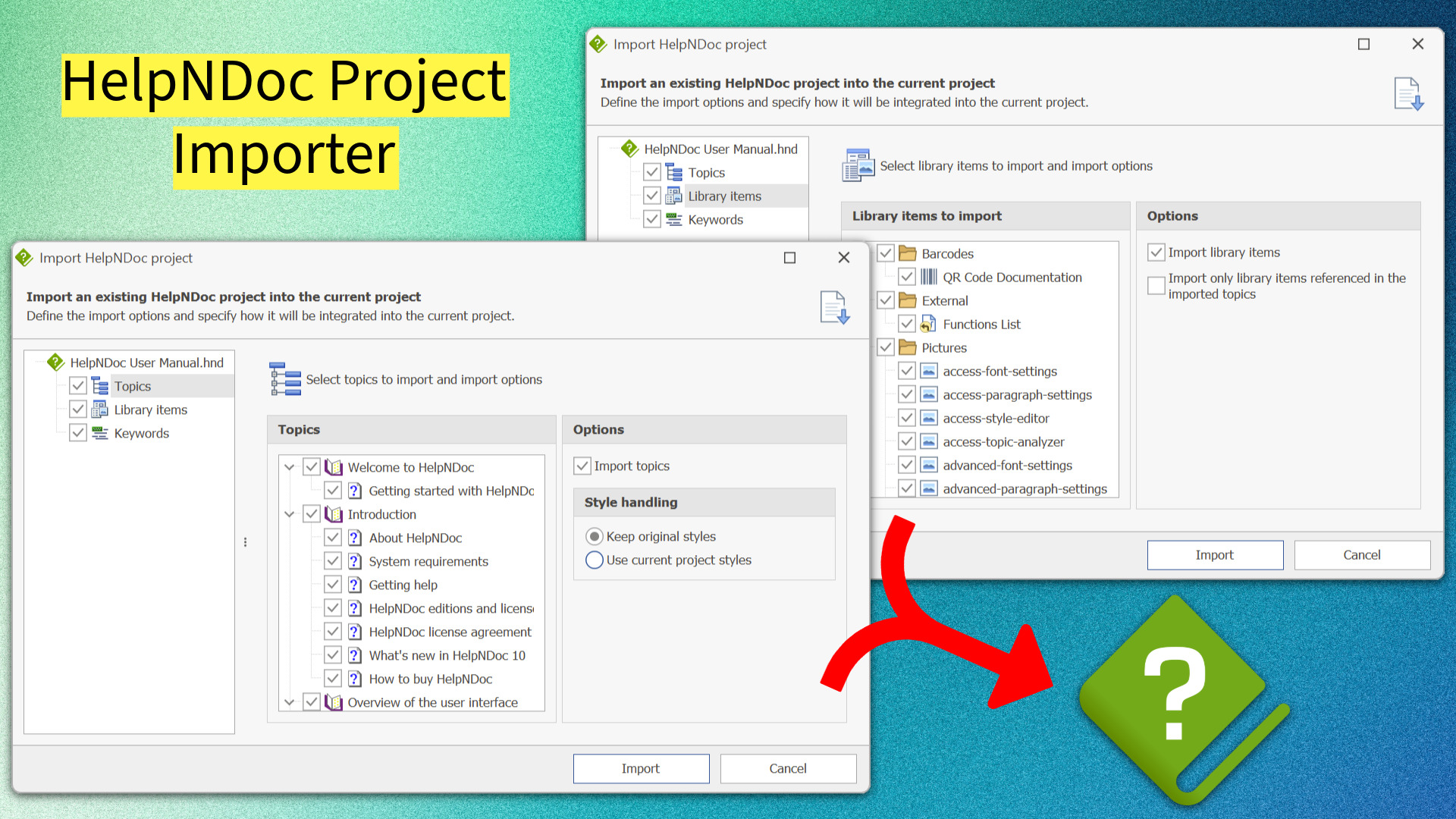 HelpNDoc Projektimporter [importer] [Featured]