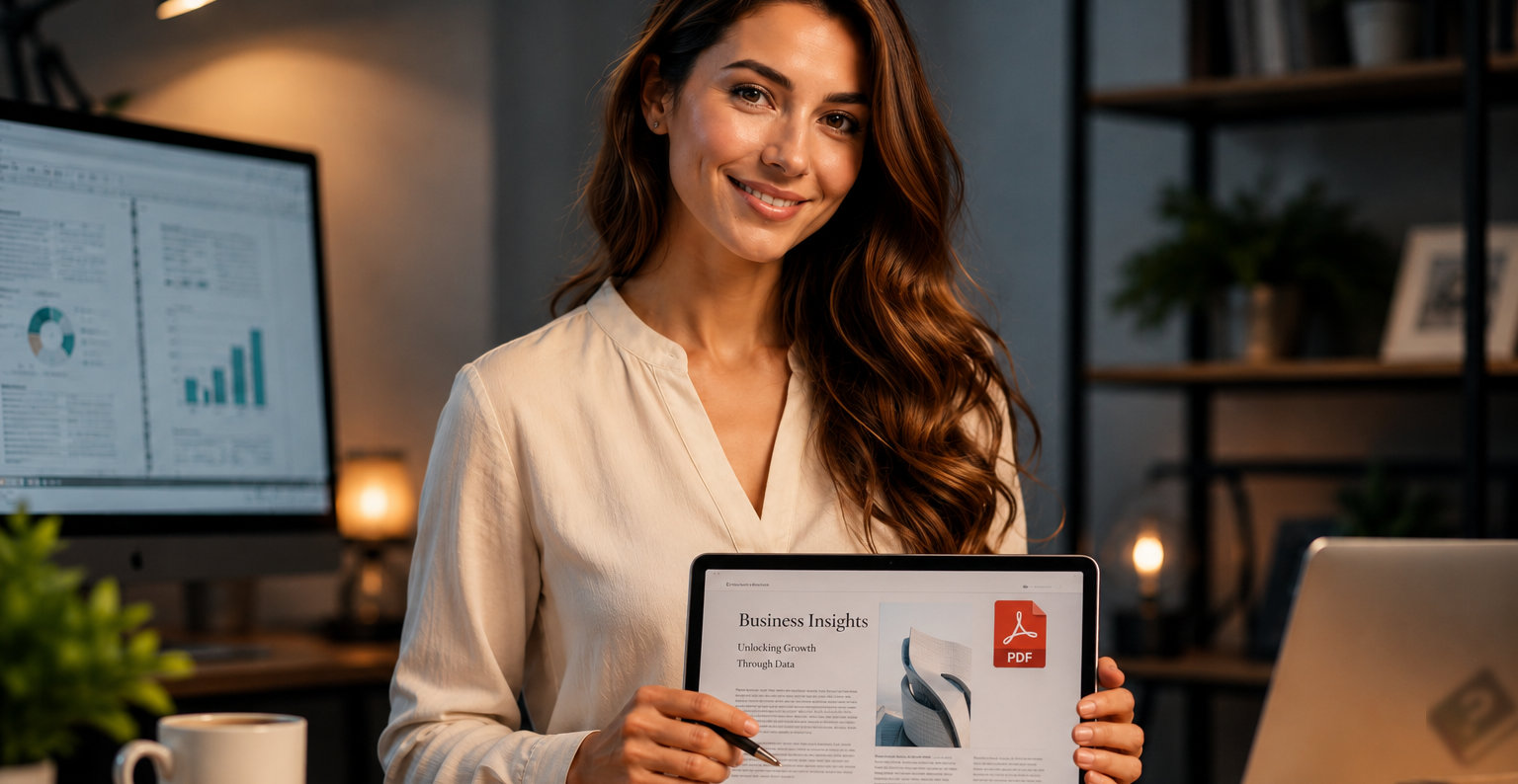 Writer showing PDF document [pdf-document]