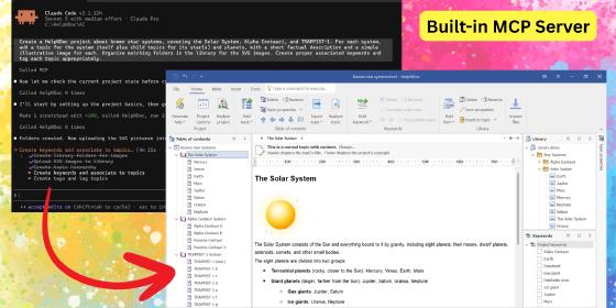 Built-in MCP Server, Expanded AI Tools, and Individual Topic Export in HelpNDoc 10.8
