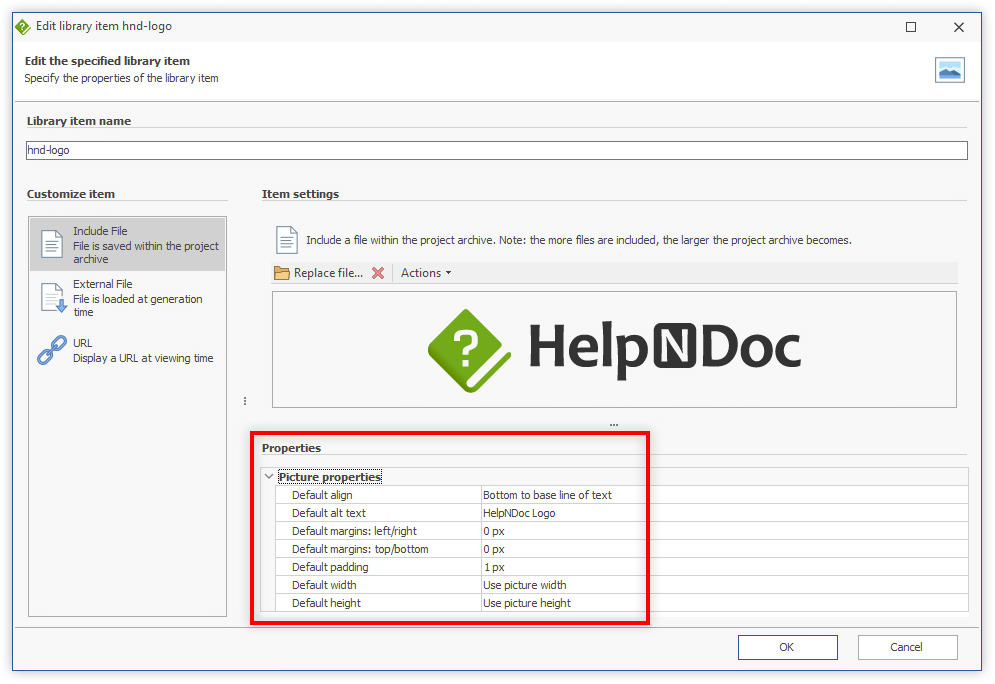 Define default image settings, enhanced spell checker and new barcode symbologies in HelpNDoc 7.1