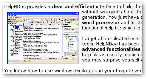 Images flottantes et amélioration dans l'incorporation des polices PDF avec HelpNDoc 2.3
