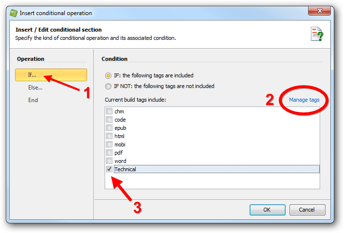 Insert a conditional operation