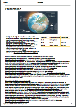 Feuille de style CSS d'impression HTML