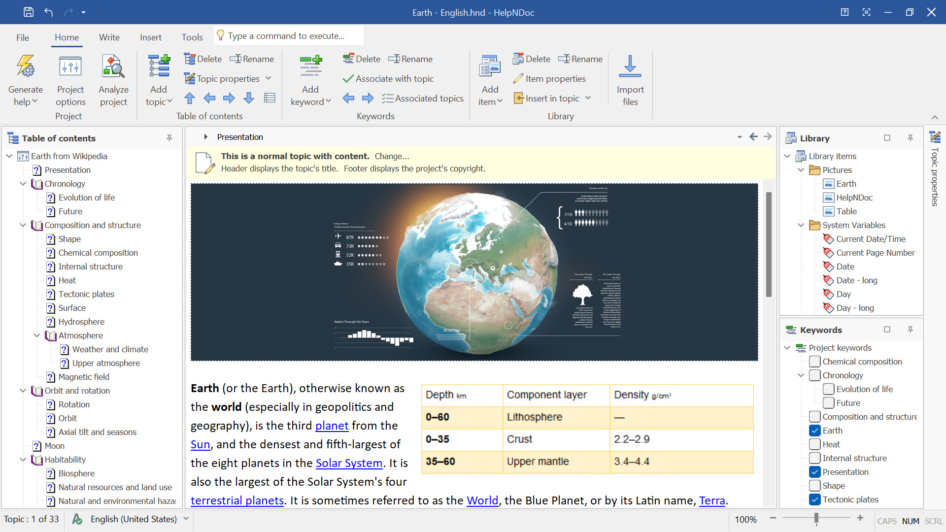 HelpNDoc provides easy to use tools to create a WebSite hierarchy and content