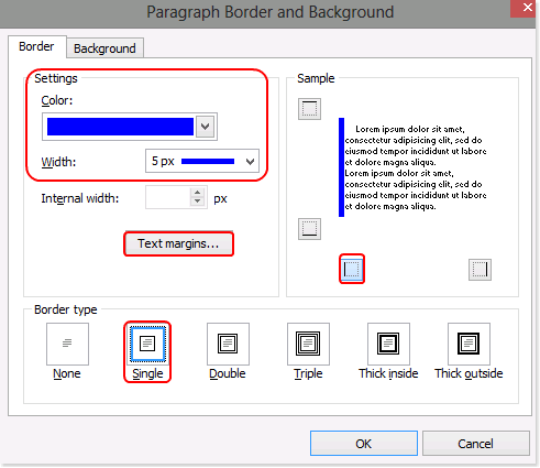 How to create a style to display a note or a warning message