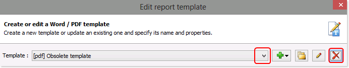How to delete a template
