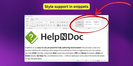Migrer depuis RoboHelp et garantir la cohérence de la documentation grâce aux extraits mis en forme dans HelpNDoc 10.5