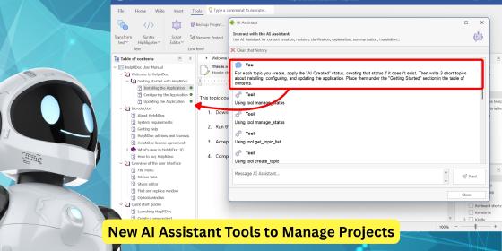 Outils IA améliorés, contenu conditionnel imbriqué, génération Markdown plus rapide et bien plus encore dans HelpNDoc 10.6